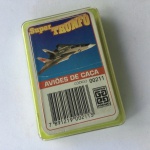 COLECIONISMO - Deck de cartas super Trunfo aviões de caça, completo e na caixa de plástico original.