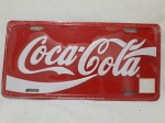 Linda placa americana da Coca Cola Company, para uso na dianteira, nova,  medindo 15,5 x 30,5 cm