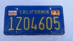 PLACA DE AUTOMÓVEL da CALIFORNIA - ESTADOS UNIDOS DA AMÉRICA, LICENCIAMENTO DE 1992.