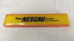 Estojo de Lápis promocional do Super NESCAU Energia que dá gosto. Feito em plástico duro, mede aprox. 21 cm de comprimento. A tampa é também uma régua.