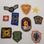 Lote com Dez (10) Bordados Diversos / Patches em tecido. D08
