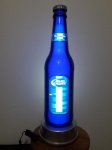 Luminoso de mesa garrafa da BUDLIGHT PLATINUM, funcionando,42, 5 cm de altura