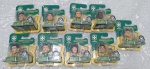 Lote 9 mini jogadores  Seleção Brasileira de Futebol -  CBF  4cm  plástico  miniaturas de: Júlio Cesar, Dani Alves, Ramires, Oscar, Bernard, Thiago Silva, David Luiz, Marcelo e NeymarJr. - itens de coleção lacrados