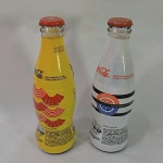 Coca Cola - Par de garrafas do refrigerante mais famoso do mundo com tema das olimpíadas de Seul 1988 e Barcelona 1992. Cheias 200ml. Garrafas de vidro. Edição limitada colecionável.