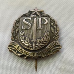 MILITARIA (R025)  - PIN DE ÉPOCA - BRAZÃO DO ESTADO DE SÃO PAULO  PRÓ S. PAULO - REVOLUÇÃO CONSTITUCIONALISTA DE 32.