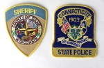 MILITARIA - Lote com dois bordados originais da polícia Americana.