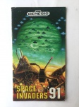 COLECIONISMO - VIDEO GAME - Manual com capa colorida original  do jogo SPACE INVADERS para MEGA DRIVE.