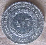 BRASIL - IMPÉRIO - 500 RÉIS - 1853