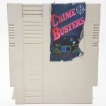 CRIME BUSTERS - GRADIENTE - VIDEO GAME - Jogo Crime Busters para console Phantom System,peça original Gradiente. Obs: não testado.