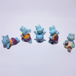 KINDER OVO – Lote contendo 5 figuras da série Hipopótamos, peças originais Kinder Ovo.