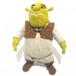 SHREK - HASBRO - Figura eletrônica em pelúcia do personagem Shrek, peça original Hasbro. Medindo 35cm de altura. Obs: parte eletrônica não testada; descosturado no tornozelo (foto 3).