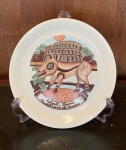 PORCELANA. PRATO DA BOA LEMBRANÇA. AUTOGRILL E FERONIA / ROMA. MAIALETTO ARROSTO ALLA ROMANA.