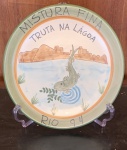 CERÂMICA. PRATO DA BOA LEMBRANÇA. MISTURA FINA - TRUTA DA LAGOA, 1994.