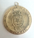 Medalha da Escola Naval do Brasil, em metal Ilha de villegagnon, med.  45 mm de diâmetro.
