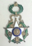 Decoração Antiga - Ordem do Mérito - Praemivm Meriti - República do ParaguaiHonor Et Gloria -1939 -Corresponde à maior condecoração do Paraguai para uso civil ou militar desde 1939Medalha de bronze e esmaltes verdes, brancos e azuis.Medidas: 6 cm de diâmetro na estrela central, 9 cm de altura incluindo a coroa de louros. Total de 14 cm de altura até o suporte da alça. Fita representativa da bandeira da República do ParaguaiA Ordem do Mérito Nacional foi instituída pelo Marechal Francisco Solano López (24 de julho de 1827 - 1º de março de 1870) que sucedeu a seu pai como presidente do Paraguai em 1862 e ocupou o cargo até sua morte em combate em 1870. É lembrado acima de tudo por ter provocado a guerra catastrófica do Paraguai contra a Tríplice Aliança da Argentina, Brasil e Uruguai, mas sua reputação se recuperou nos últimos anos, impulsionada pelo sentimento nacionalista. Originalmente, a ordem era apenas para militares, mas foi revisada em 1939 e agora é a ordem mais alta do Paraguai para méritos militares e civis.