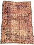 TAPETE PERSA AFISHAR- Antigo tapete persa feito a mão em lã sobre algodão, med.  177 x 124