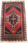 TAPETE TURCO - tapete turco feito a mão em lã sobre lã,  trabalho geometrico tribal, med. 2,15 x 1,20