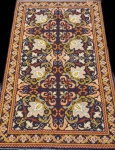 CASA CAIADA - tapete artesanal em lã sobre tela, peça  confeccionada pela famosa manufatura CASA CAIADA do Recife Pernambuco, med. 1,62 x 0,95 = 1,56 m2