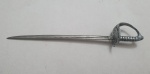 Espada da república miniatura em metal, med. 20 centímetros.