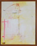 Paula Vieira - Paula Vieira Carneiro da Cunha(1947 - Rio de Janeiro/RJ), "Intervenções Sobre o Branco", Acrílica sobre tela, med 59 x 40  cm (MI); 53,5 x 43,5 cm (ME). Assinado e datado 2020 . Sujidade sobre a camada pictórica. Nota Biográfica: Morou em São Paulo (Sumaré) na casa paterna até 1968, vindo morar no Rio de Janeiro. Depois de 1970, Cursos no M.A.M. e formação E.A.V. do Parque Laje. Formação com Aluísio Carvão, Ivan Serpa, Lygia Pape e Hélio Eichbauer. Obteve bolsa de pesquisa em mitologia do I.M.A.C na gestão de Gerardo Melo Mourão.Realizando viagens a Grécia e ao Egito.Exposições coletivas: 1979 - Parque Laje1986 - I.B.E.U.1999 - Galeria ParísIndividual:2011 - Casa Benet Domingo Edições de sua autoria:"Ser Morar Habitar""Nasce um Deus de Nova Face""A Farra do Boi"Coordenação Doutora Nise da SilveiraSOBRE A ARTISTA POR LYGIA PAPE....."O TRABALHO de Paula Vieira Carneiro da Cunha se dá porelipses: das propostas com o corpo ela salta para o papeldesenho e retorna pela via do vídeo ou ainda pelos textosem que decifra as aventuras míticas, os arquétipos queemergem na obra de Mondriaan e Paul Klee.Como imenso labirinto, as idas e vindas vãodesvendando o rumo do trabalho e dando-lhe um logos,uma identidade.Em suas Performances o espaço circunscrito da salatransforma-se simbolicamente em imensa mandala, périplode muitas ou várias linguagens que situam e localizamsurpreendentes visões de mitos-gerais expressos nosdesenhos, slides ou no som que suga nossos ouvidos dosilêncio.Fulgaram-se pequenas percepções íntimas noexpectador ou não seria Paula uma autora em busca doscentros-de-cada-um: centrar-se, encontra-se.Através do ESPAÇO.Tanto no vídeo como no desenho: o grande silênciobranco,um vazio longe de qualquer forma, espaço soltoque envolve as figuras, dá-lhes vida, pontua o gesto,organiza os intervalos entre seres e entre linguagens.Mas um espaço nunca neutro: pulsante.Lygia Pape.."