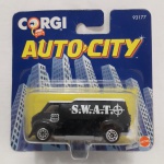 CORGI AUTO CITY, S.W.A.T., Van do NYPD, 1993,6,8 cm, na embalagem original