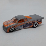 Hotwheels Pro Stock Chevy  S10 1998, prata e laranja,  1999, Mattel  Malasya, 8 cm