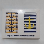 Par de baralhos Royal Caribbean International, novos, completos, sendo um lacrado,  acondicionados em caixa de papelão