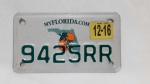 Linda placa americana de moto do estado da Florida, medindo 10x 18 cm