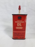 Lata de óleo americana antiga Sears Crafstsman,  lubrificação geral, vermelha, modelo 9 5594