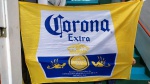 Banner em tecido  da Cerveja Corona Extra, 155 x 202 cm, linda peca de decoração