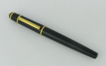 Cartier - Caneta tinteiro francesa, com bico em ouro 18k - 750. Comp. 14cm.