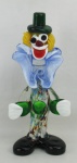 Escultura em murano policromado representando "Palhaço". Duas imperceptíveis quebras de um lado do cabelo. Alt. 22cm.
