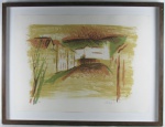 CARLOS BRACHER - CASARIO - SERIGRAFIA - 37X56cm. Tiragem 13/60. Assinado e datado de 85.