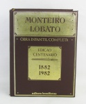 Livro - Monteiro Lobato - Obra infantil Completa - Edição Centenário 1882 - 1982. Editora Brasiliense. Med. 10x21,5x28,cm.