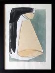 Zaven Paré (1961). CÔNE. Rio de Janeiro, 1997. Técnica mista sobre papel. 41 x 32 cm (me). Carimbo do artista no cid.
