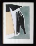 Zaven Paré (1961). METADE DE X. Rio de Janeiro, 1997. Técnica mista sobre papel. 41 x 32 cm (me). Carimbo do artista no cid.