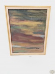 Quadro Oleo  sob madeira   Estrada do Ceu nas Montanhas 1999 Donna Benchimol . Medida:34,5 cm x 44 cm