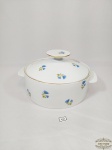 Sopeira Porcelana Floral  tonalidade de azul Renner. Medida 8 cm altura x 21 cm diametro