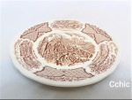 Prato Decorativo Porcelana Inglesa Cenas Maritimas. Medida: 18cm de diametro.