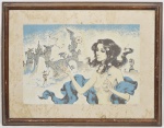OSCAR PALACIOS - Nu Feminino - Serigrafia PA - tiragem 17 / 25 assinado no CID. Med: 60 x 40cm (Obra) e 83 x 63cm