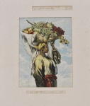GEORGE C. LEIGHTON - Uma cena no mercado de frutas do Rio de Janeiro - Xilogravura. Impressão de 1856 por J. Gilbert. Med:  31,5x24,5cm