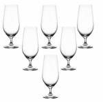 BOHEMIA - Lote com 6 (seis) elegantes taças para degustar cerveja, em cristal da BOHEMIA feitas na Czech Republic. Medida 18,5 cm de altura e capacidade de 380ml.