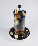 Porta cápsulas manufatura (Nespresso), Glass Collection. Medidas aproximadas diâmetro 21cm altura 28cm