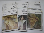 LIVROS - Lote de 17 fascículos "Gênios da Pintura" com diversos artistas.