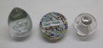 MURANO - Lote de ovo, cogumelo e peso papel.