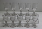 DEMI CRISTAL - Lote de 10 taças. Med. 11,5 cm.