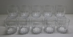 DEMI CRISTAL - Lote de 10 copos whisky. Med. 9 cm.