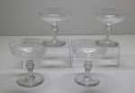CRISTAL - Lote de 4 taças. Med. 10,5x10 cm.