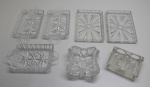 DEMI CRISTAL - Lote de petisqueira e cinzeiro.
