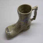 COLECIONISMO - Lote de caneca de chopp, modelo bota. Med. 18 cm.